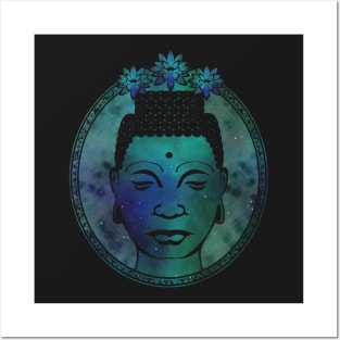 Gautama Buddha Portrait Galaxy Posters and Art